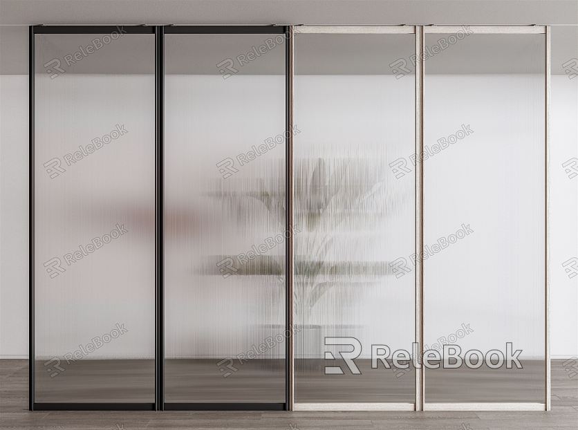 Modern sliding door glass sliding door model