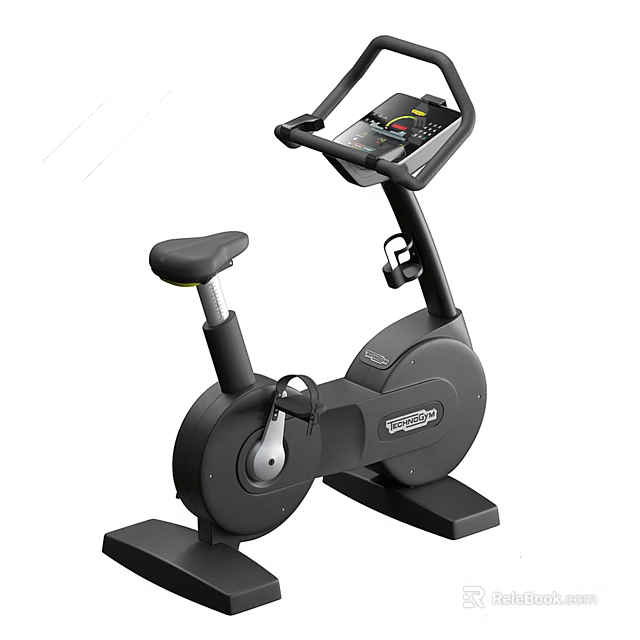 Home Use Exercise Bike With Digital Display And Adjustable Seat Design 3d model 
