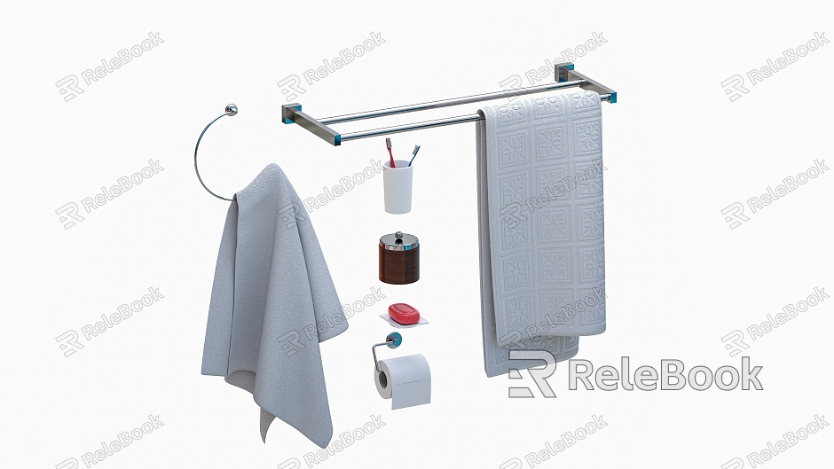 Modern Towel Rack Hardware model