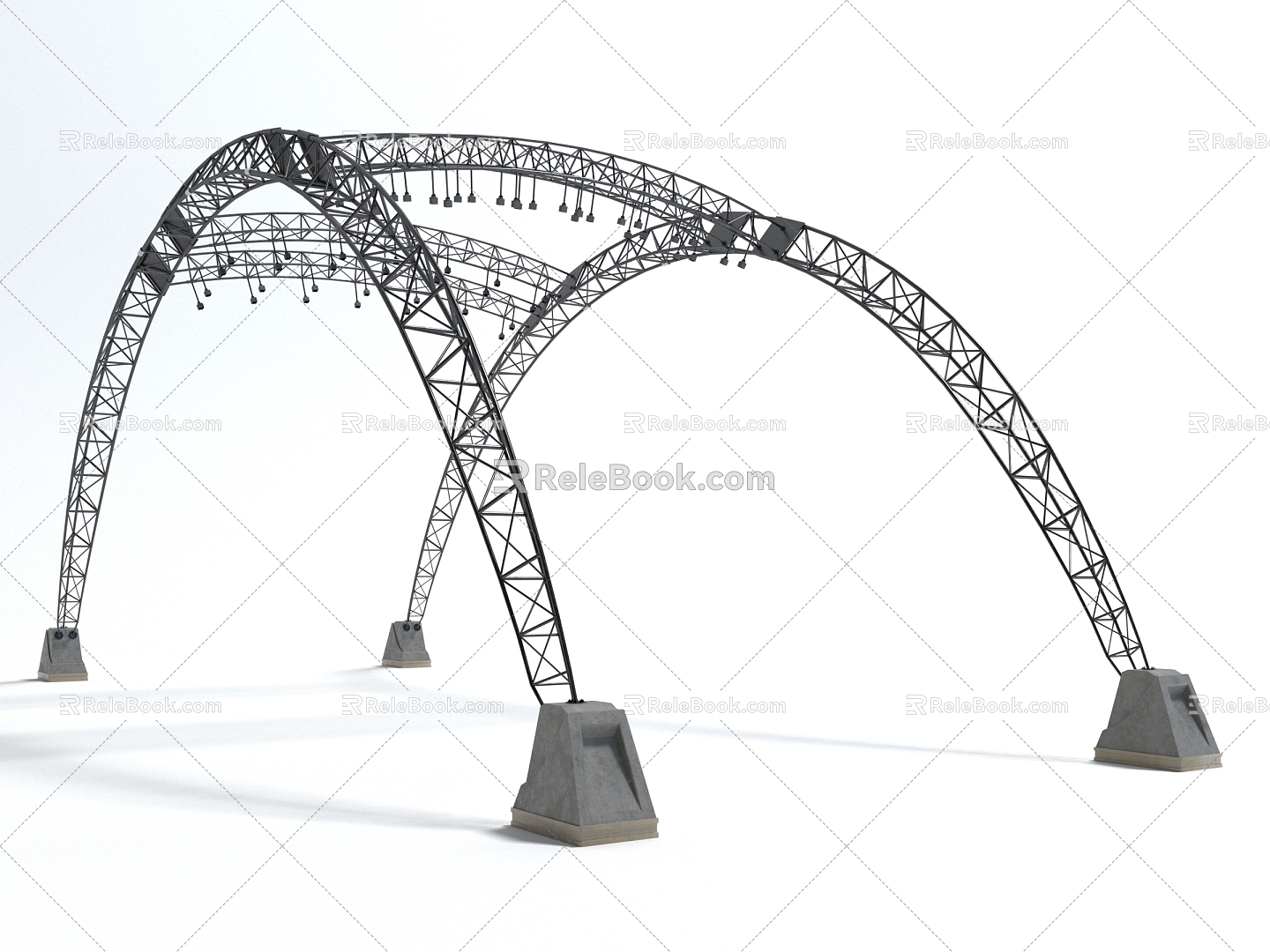 Style Truss Lighting Frame Stage Parts Stage Lighting 3d model