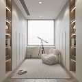 Modern Cloakroom Lazy Sofa Wardrobe Shoe Cabinet Bookcase Sofa Stool Dressing Stool Balcony Entrance Shoe Cabinet 3d model