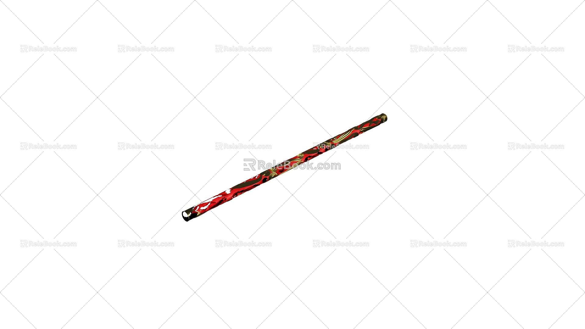 Gold-Hoop Stick Stick Iron Stick Weapon Journey to the West 3d model