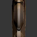 Ornate Weapon Scimitar with Decorative Blade Red Handle and Golden Accents