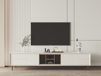 Modern TV Cabinet Simple 3d model