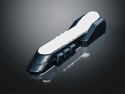 Sleek Modern Train Design With Aerodynamic Shape And Glossy White Black Exterior 3d model