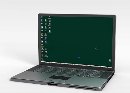 Apple Notebook 3d model
