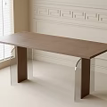 Modern Desk Dining Table 3d model