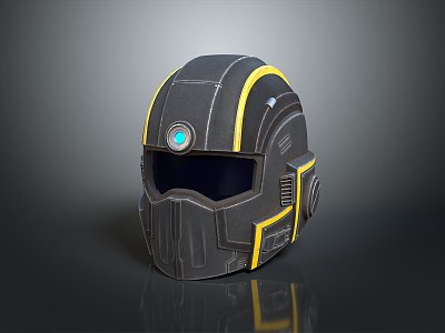 Sci-Fi Helmet Alien Helmet High Tech Helmet Game Helmet 3d model