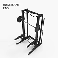 Sturdy Multifunctional Sports Equipment Squat Rack With Barbell And Weight Plates