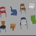 Various Colored Single Chair Designs With Modern Styles And Different Shapes