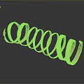 Shiny Copper Spiral Decorative Rings For Modern Clothing Accessories Design