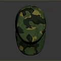 Stylish Green Camouflage Cap With Yellow Patterns For Outdoor And Daily Use