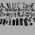 Fitness Equipment Collection Including Treadmills Weight Benches Dumbbells And Exercise Machines For Home Gym