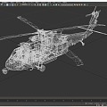 US MH60S Helicopter US Navy Gunship Transport Helicopter Military Helicopter Carrier 3d model