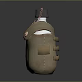 Vintage Insulated Electric Kettle With Brown Leather Cover And Metal Buckles