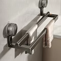 Modern Bathroom Accessories Wall Mounted Towel Rack With Hanging Towels