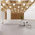 Bright Modern Elevator Hallway Interior With Wooden Shelves White Decor And Bench