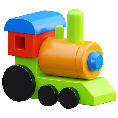 Modern Toy Train Children's Toys 3d model