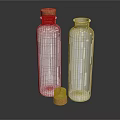 Modern Stainless Steel Silver Bottles With Cork Stoppers For Everyday Use Items