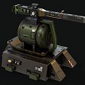 Modern Science Fiction Turret Modern Weapon Turret Turret Defense Science Fiction War Future Equipment Equipment 3d model