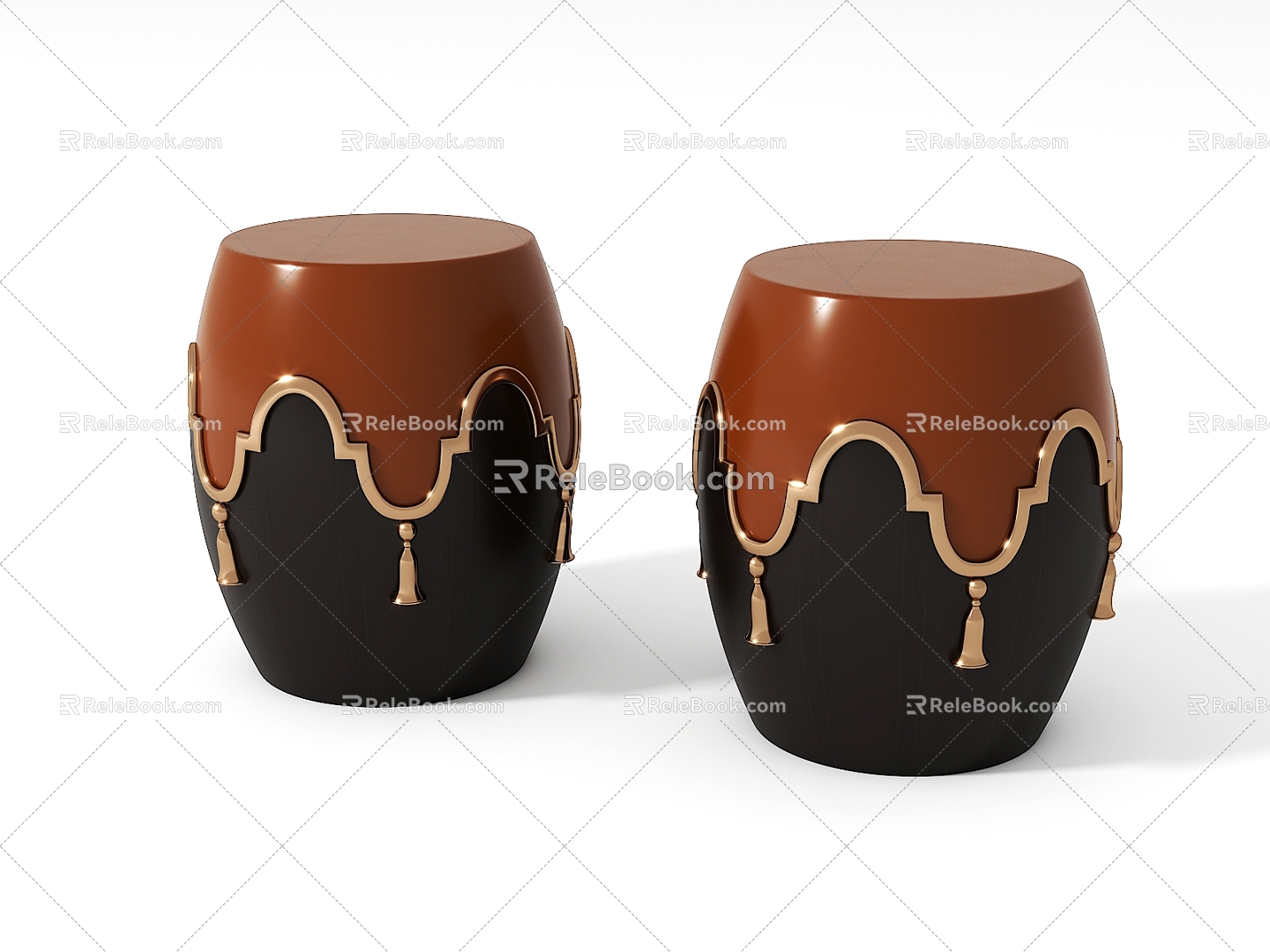 New Chinese Style Drum Stool model