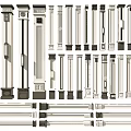 New Chinese Style Column Villa Column Corner Column Decoration Column Construction Column Landscape Column Structural Column Door Column Square Shape Column Roman Column 3d model