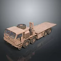 Military Sand Colored Armored Combat Tank With Turret And Tracked Design