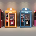 Colorful KTV Booths Number 07 With Modern Interior Design And Tables Chairs
