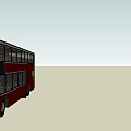modern bus double-decker bus 3d model