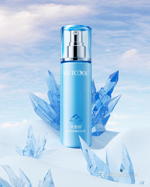 WETCODE Water-like Lightweight Hydrating Moisturizing Water With Blue Crystal For Refreshing Skin 3d model 