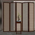 New Chinese Style Screen Partition 3d model