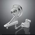 White Industrial Mechanical Equipment Component With Round Main Body Bracket And Motor