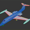 White Jet Airplane Model Featuring Modern Design Smooth Wings And Sleek Fuselage