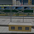 Industrial Factory Building Exterior With Metal Structures Rooftop Equipment And Steel Frames
