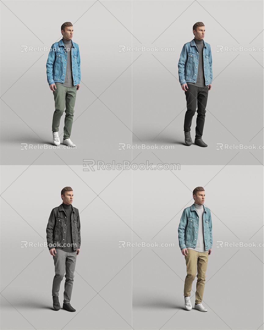 modern man male figure model