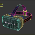 OSVR Virtual Reality Headset With Gray Design And Black Orange Head Strap