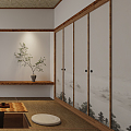 Japanese Tatami Bedroom Tatami 3d model