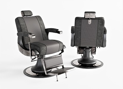 Modern Barber Chair Leisure Chair Backrest Chair Armchair Vintage Chair 3d model