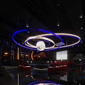 Star Bar Modern Bar 3d model