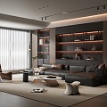 Modern Italian Living Room Italian Living Room Living Room Modern Living Room Sofa Coffee Table Combination 3d model