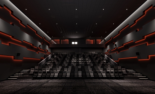 Modern Cinema Hall 3d model