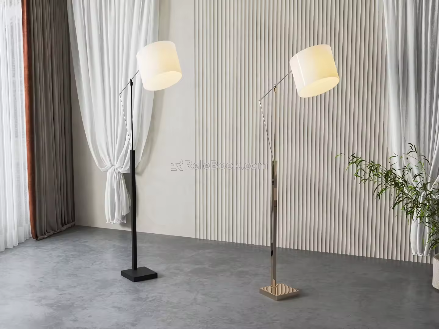 Floor lamp combination 3d model