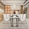 Minimalist Living Dining Room Interior Design With Sofa Coffee Table And Wall Art