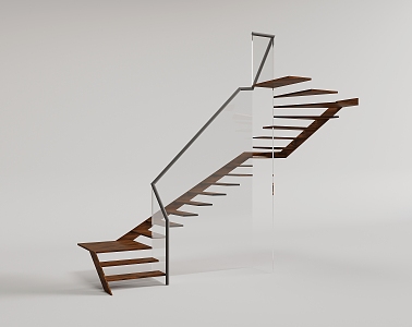 Handrail Stairs 3d model