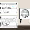 Modern air conditioner external unit 3d model