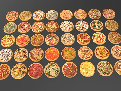 Modern Pizza 3d model
