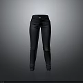 Dark Colored Slim Fit Denim Jeans With Ripped Knees For Casual Fashion Look