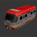 vintage train steam train train carriage locomotive head steam car carriage train modern vehicle 3d model