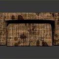 Unique Woven Sofa Furniture With Brown Purple Patterns And Modern Design