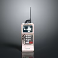 Handheld Electronic Communication Device With Antenna Screen And Control Buttons